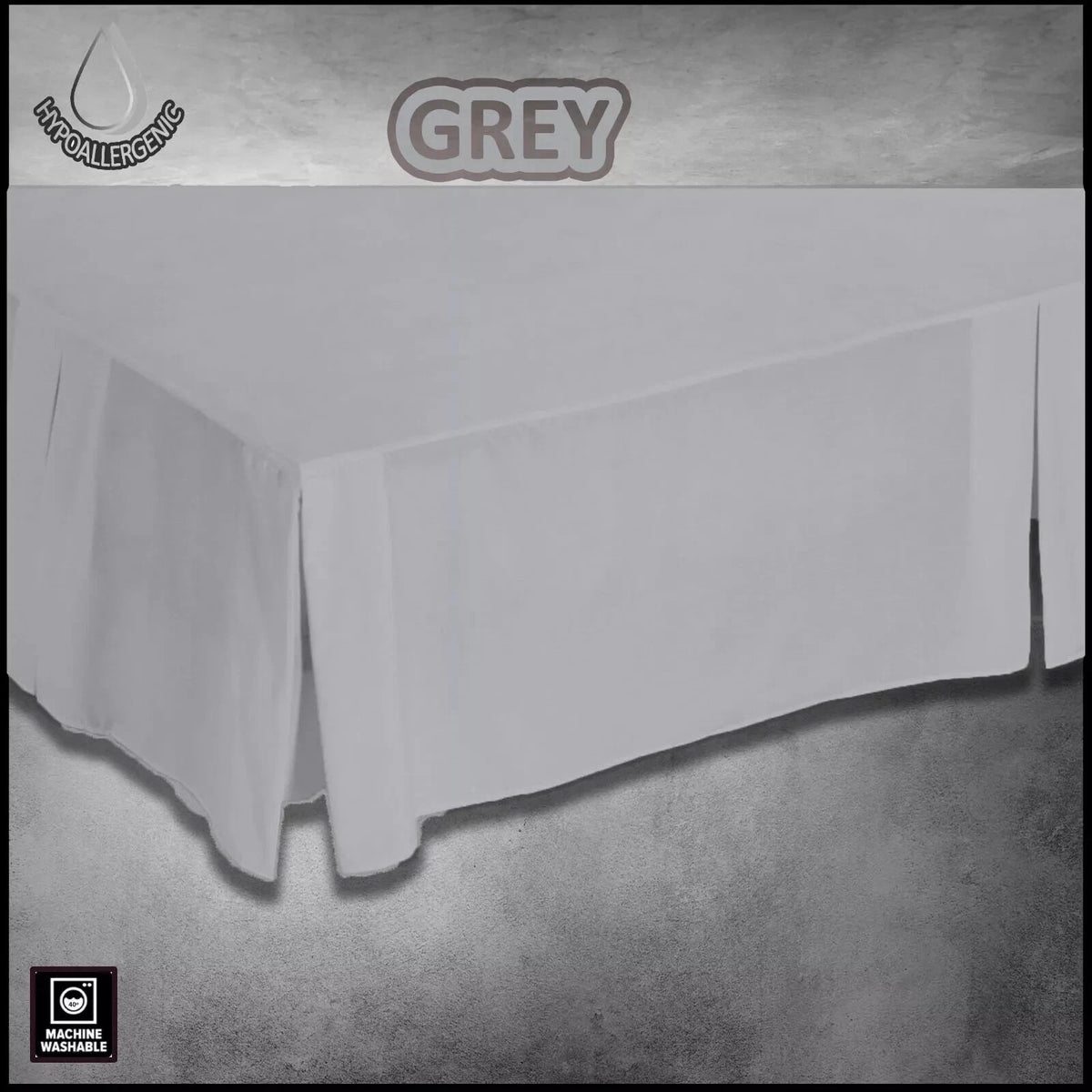 Base Valance Poly Cotton Plain Dyed Luxury Platform Box Pleated Sheet All Sizes