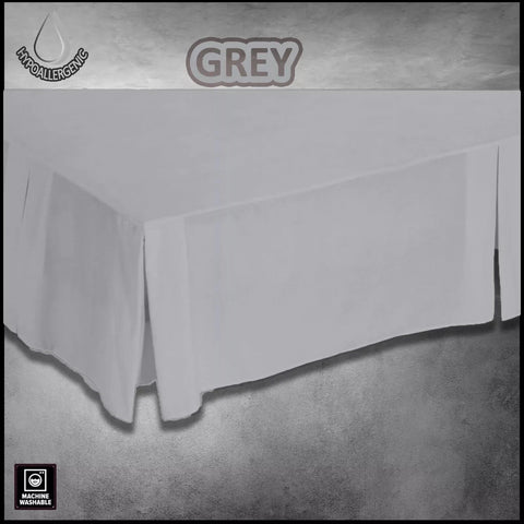 Base Valance Poly Cotton Plain Dyed Luxury Platform Box Pleated Sheet All Sizes