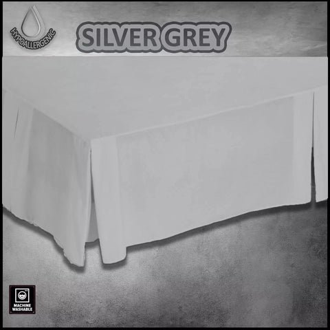 Base Valance Poly Cotton Plain Dyed Luxury Platform Box Pleated Sheet All Sizes