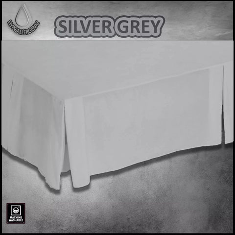 Base Valance Poly Cotton Plain Dyed Luxury Platform Box Pleated Sheet All Sizes