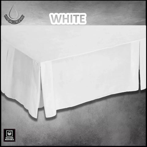 Base Valance Poly Cotton Plain Dyed Luxury Platform Box Pleated Sheet All Sizes