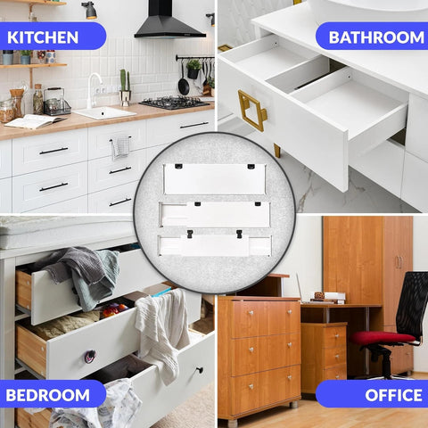 Expandable 4 Pack Drawer Dividers, Drawer Organizer & Storage Organizer/Solution