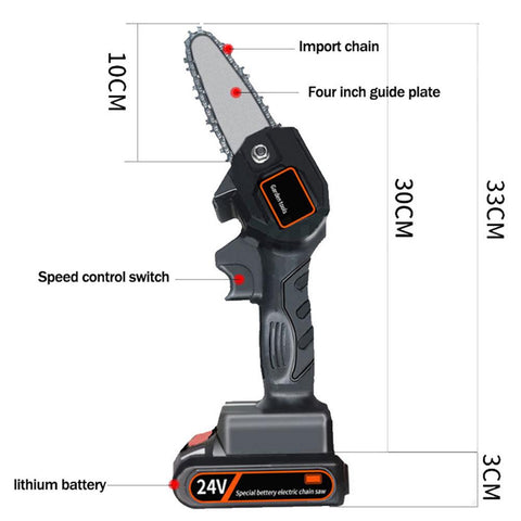 Rechargeable Handheld Mini Battery Powered Chainsaw