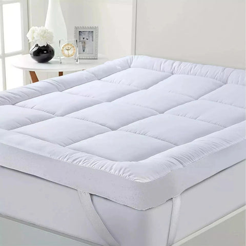 Luxury Soft Hotel Quality Microfiber Mattress Topper Box Stitched Thick 5cm