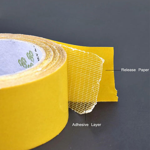 Strong Adhesive Double-Sided Fiberglass Mesh Tape