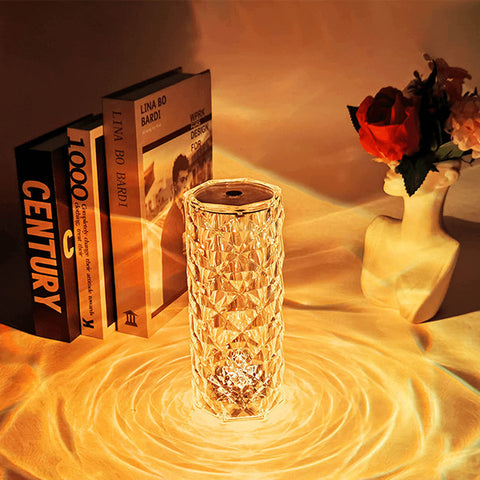 Rose Diamond USB Charging Touch Table Lamp