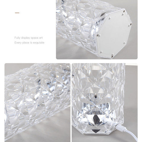 Rose Diamond USB Charging Touch Table Lamp