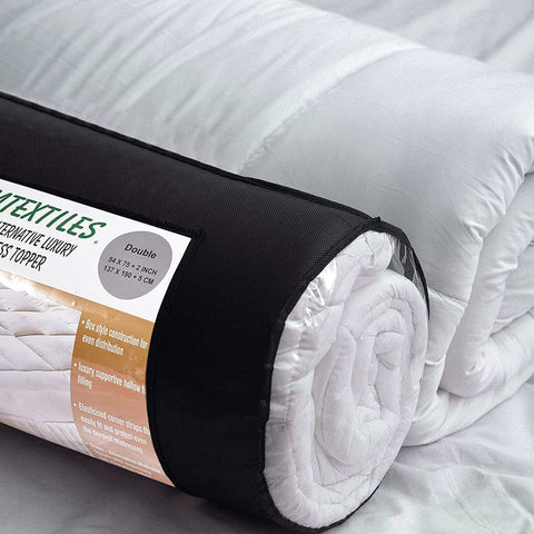 Luxury Soft Hotel Quality Microfiber Mattress Topper Box Stitched Thick 5cm