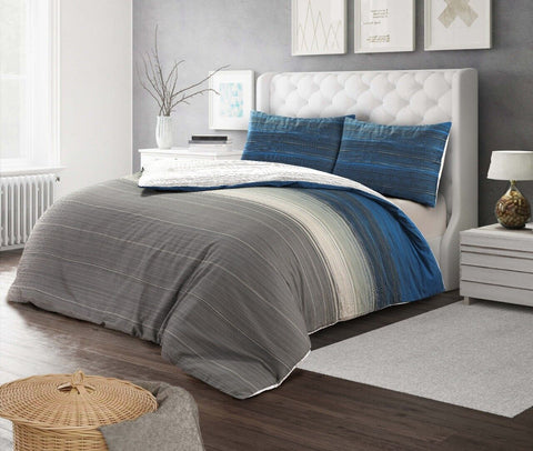 100% EGYPTIAN COTTON DUVET QUILT COVER SET SINGLE DOUBLE KING SUPER KING SIZES