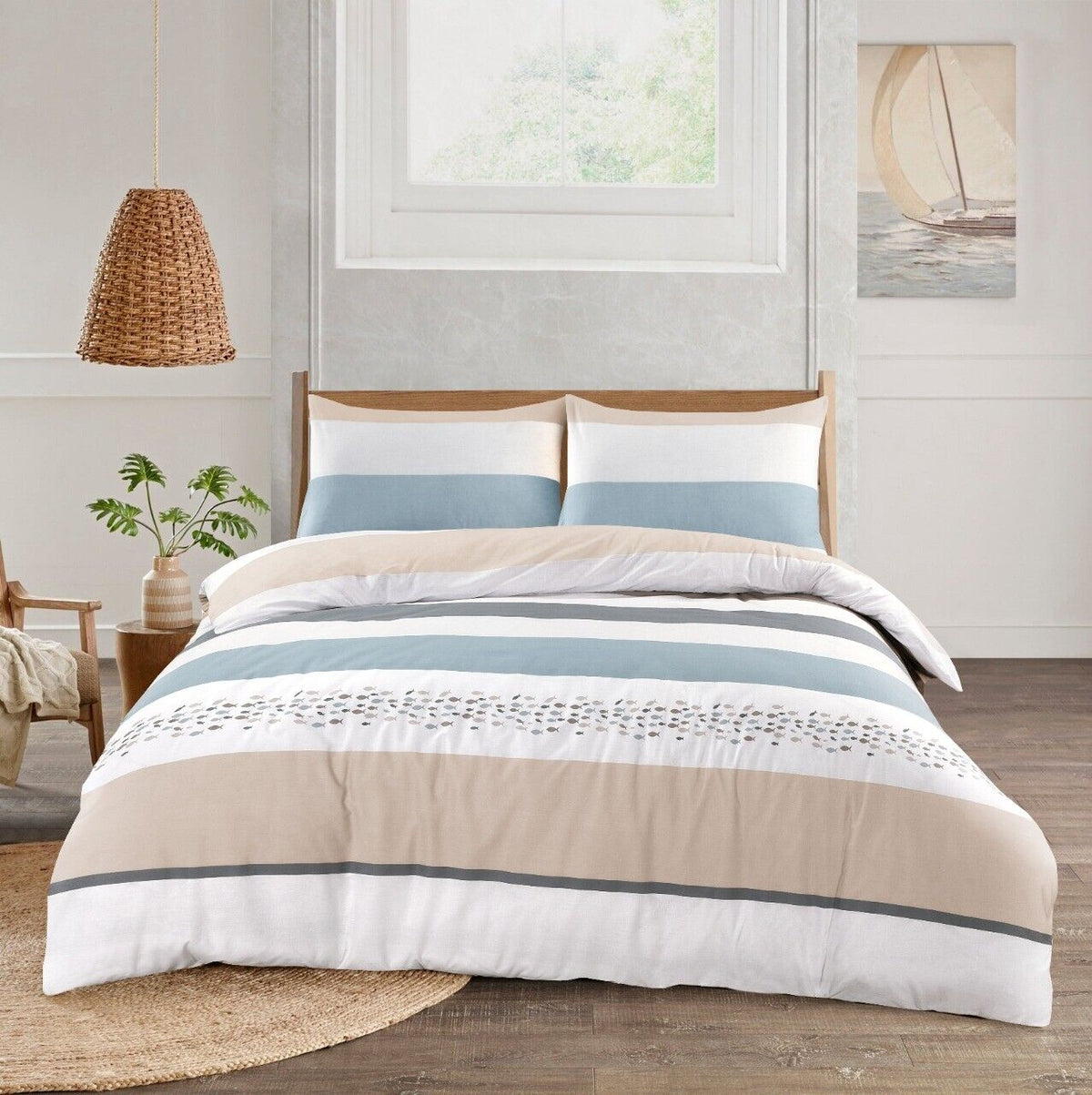 100% EGYPTIAN COTTON DUVET QUILT COVER SET SINGLE DOUBLE KING SIZE SUPER KING