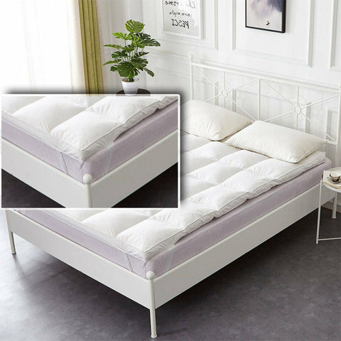 Mattress Topper 5cm Thick Luxury Soft Hotel Quality Microfiber Anti Allergy