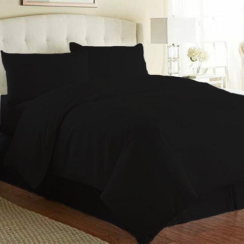 100% EGYPTIAN COTTON DUVET QUILT COVER SET SINGLE DOUBLE KING SIZE BED SHEETS