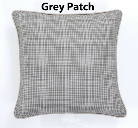 Cushion Cover 18" x 18" Square Patched Lines Décor Throw Sofa Pillow Case Print