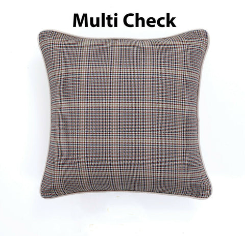 Cushion Cover 18" x 18" Square Patched Lines Décor Throw Sofa Pillow Case Print