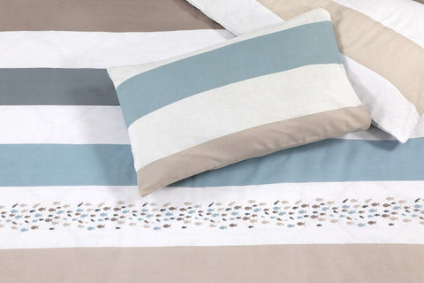 100% EGYPTIAN COTTON DUVET QUILT COVER SET SINGLE DOUBLE KING SIZE SUPER KING