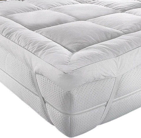 Luxury Soft Hotel Quality Microfiber Mattress Topper Box Stitched Thick 5cm
