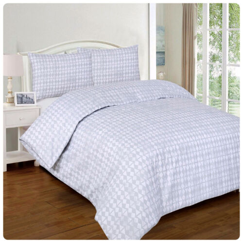 100% Egyptian Cotton Duvet Quilt Cover Set Single Double King Size Bed Sheets