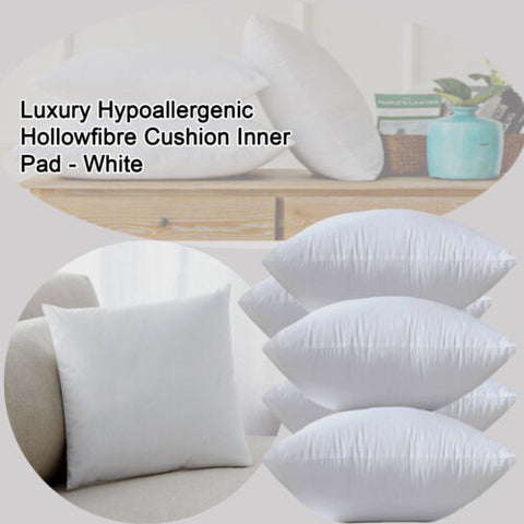 Cushion Pad Extreme Fill Plump Hollowfibre Inners Fillers Scatters All Sizes UK
